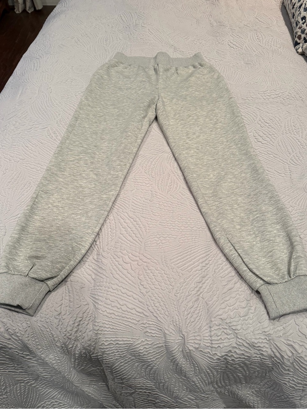 Umgee Luxe Knit Heather Gray Soft Jogger Pants Size Small